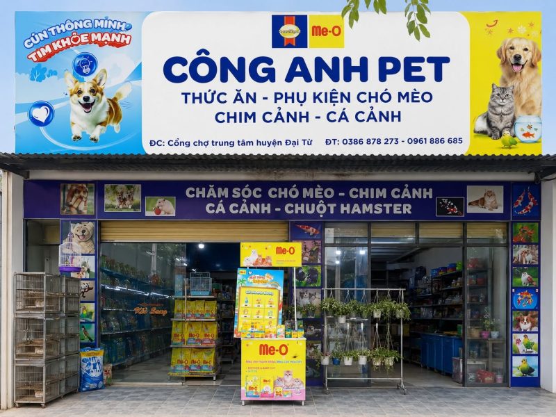 Công Anh Pet Shop Thái Nguyên, điểm bán Neko 9L dành cho cộng đồng yêu thú cưng.